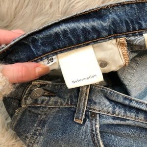 Reformation Shorts - Reformation Distressed Denim Shorts Reformation Shorts - Reformation Distressed Denim Shorts